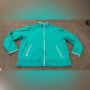 Gap Sweatshirt Jacket 2XL Youth Boys Green Gray Graphic Full Zip